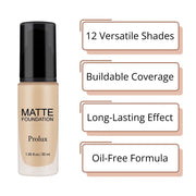 Prolux Cosmetics Lightweight Matte Foundation face foundation