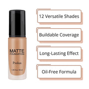 Prolux Cosmetics Lightweight Matte Foundation face foundation
