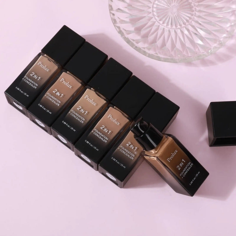 Prolux Cosmetics 2 in 1 Foundation and Concealer face foundation