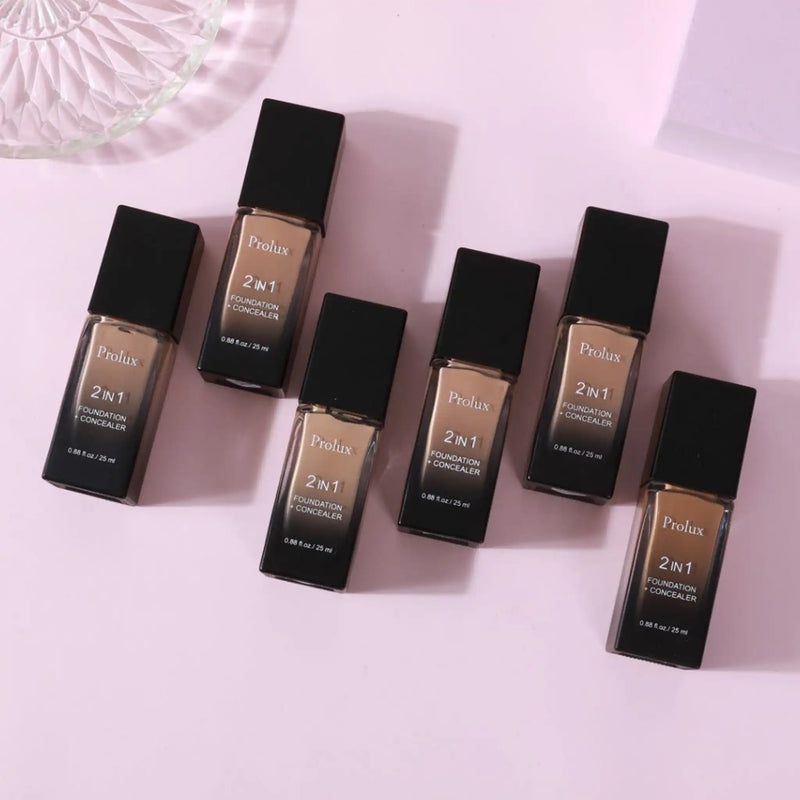 Prolux Cosmetics 2 in 1 Foundation and Concealer face foundation
