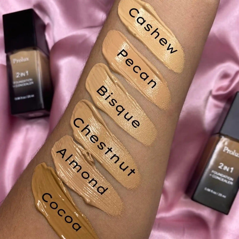 Prolux Cosmetics 2 in 1 Foundation and Concealer face foundation