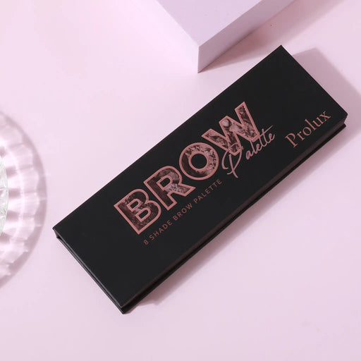 Prolux Cosmetics Eyebrow Makeup Kits | 8 Shade Brow Palette with Brush brow gel/palette