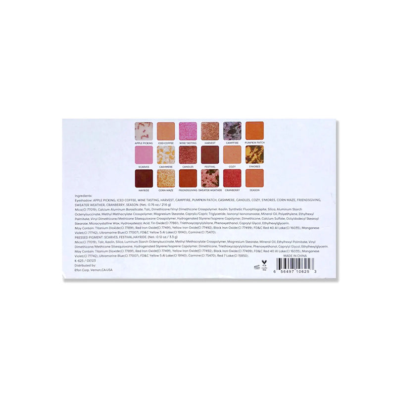 Prolux Cosmetics Hello Autumn Eyeshadow Palette EYESHADOW