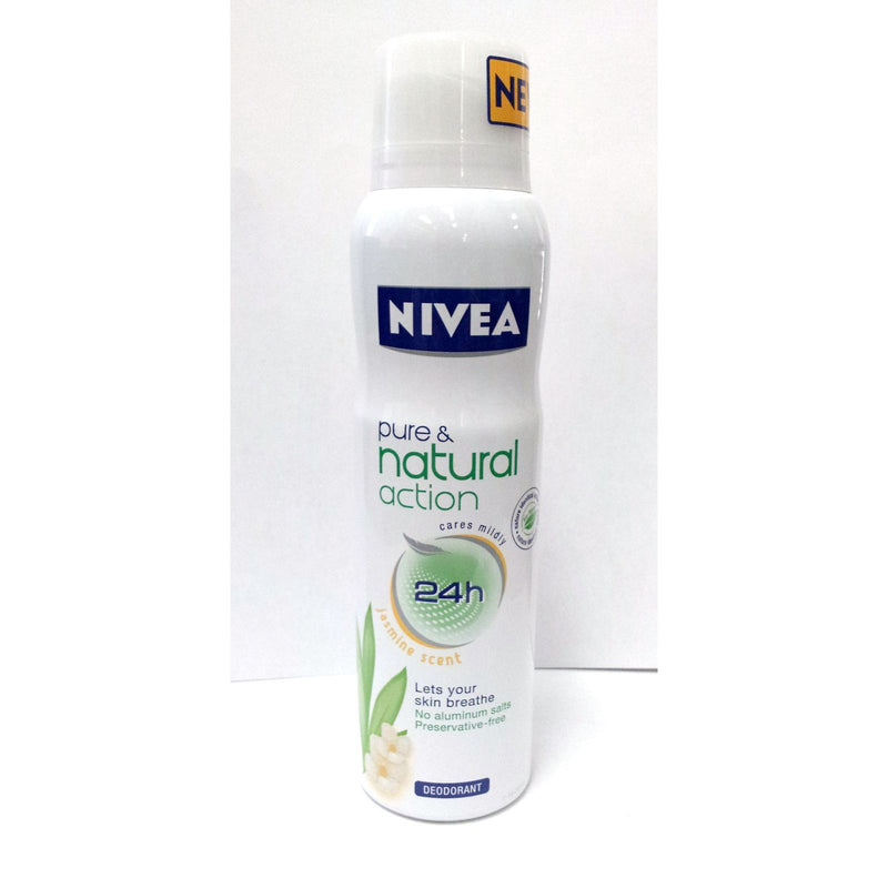 Nivea Nivea Deodorant Women Pure & Natural Action Jasmine Spray 150ml Deodorant
