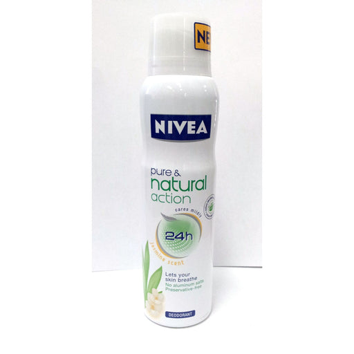 Nivea Nivea Deodorant Women Pure & Natural Action Jasmine Spray 150ml Deodorant