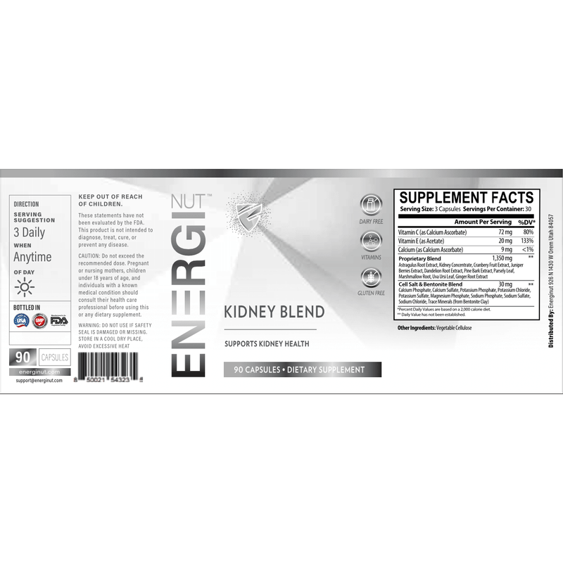 Energi Nutrition Kidney Blend Supplement