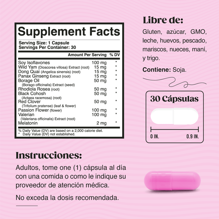 Suplementos Laura Posada By The Brand Atelier - Knockout Menopause Pm - Menopause Nighttime Symptom Relief Formula