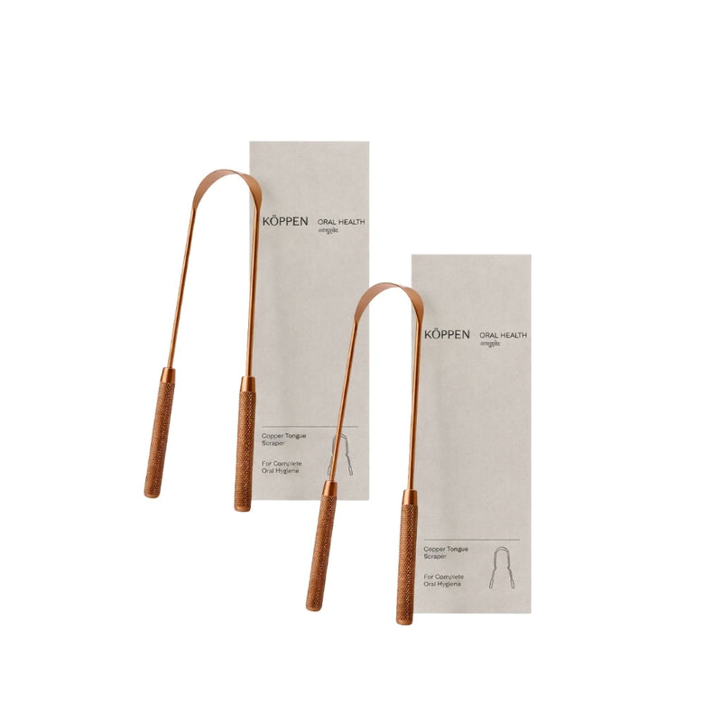 KÖPPEN Pure Copper Tongue Scraper | Fresh Breath & Enhanced Taste Oral Care