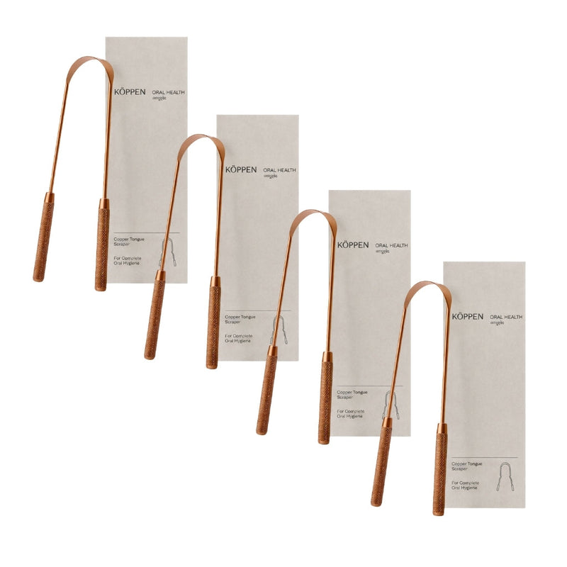 KÖPPEN Pure Copper Tongue Scraper | Fresh Breath & Enhanced Taste Oral Care