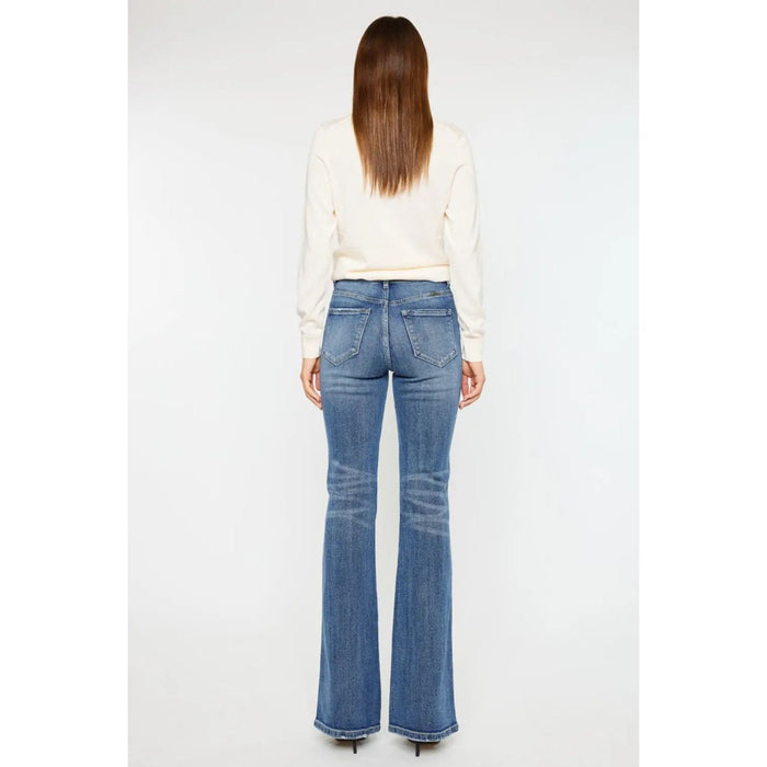 Kancan Cat's Whiskers High Waist Flare Jeans