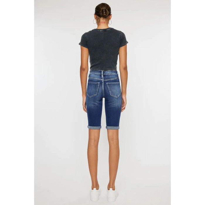 Cat's Whiskers Button Fly Denim Shorts