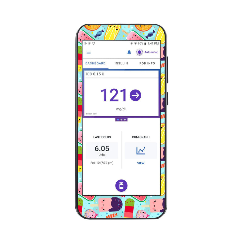 Peelz Kawaii Sweets Sticker for Omnipod® 5 Controller – Pump Peelz Peelz/Stickers