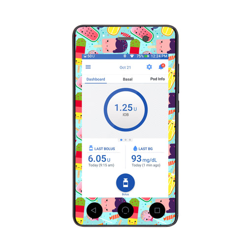 Peelz Kawaii Sweets Sticker for Omnipod DASH® PDM – Pump Peelz Peelz/Stickers