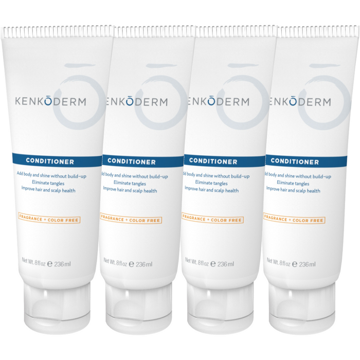 Kenkoderm Conditioner for Sensitive Hair and Skin - 8 oz Tube | Dermatologist Developed | Fragrance + Color Free