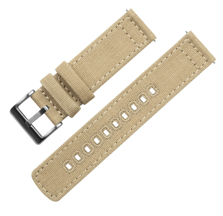 Khaki Crafted Canvas Watch Band by Barton Watch Bands