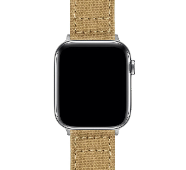 Apple Watch Khaki Canvas Watch Band by Barton Watch Bands