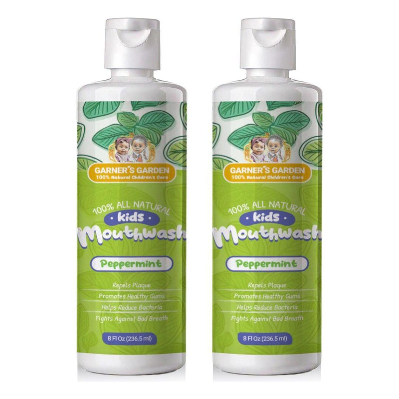 Garner's Garden Kid's Natural Mouthwash | H2O2 | Antibacterial Fluoride-Free Oral Care