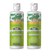 Garner's Garden Kid's Natural Mouthwash | H2O2 | Antibacterial Fluoride-Free Oral Care White Smoke Peppermint & Tea Tree Essential Oils / Double pack of 2