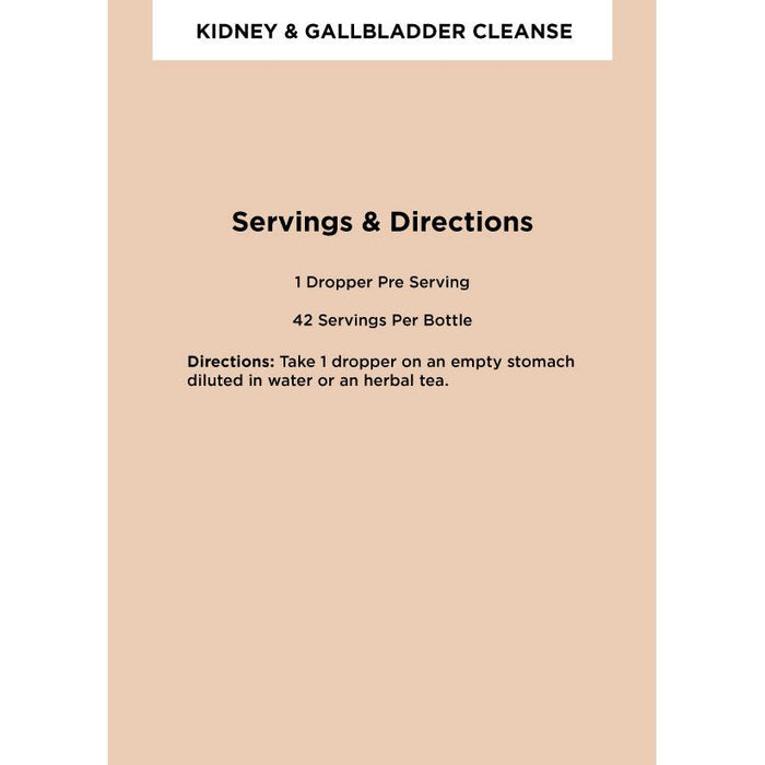 Zuma Nutrition - Kidney & Gallbladder Cleanse Tonic