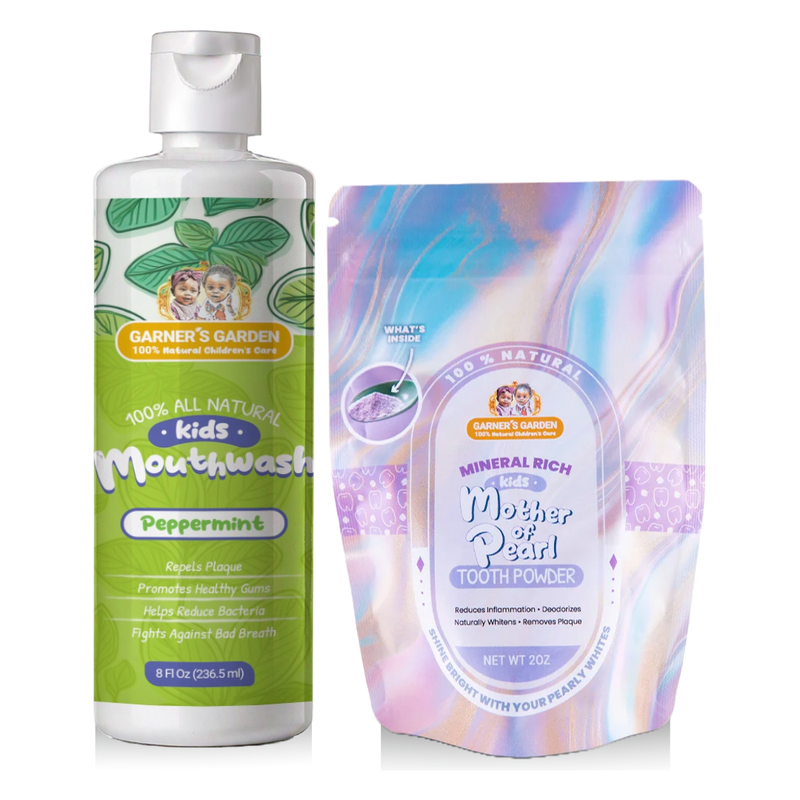 Garner's Garden Kid's Mouthwash and Tooth Powder Package Kids