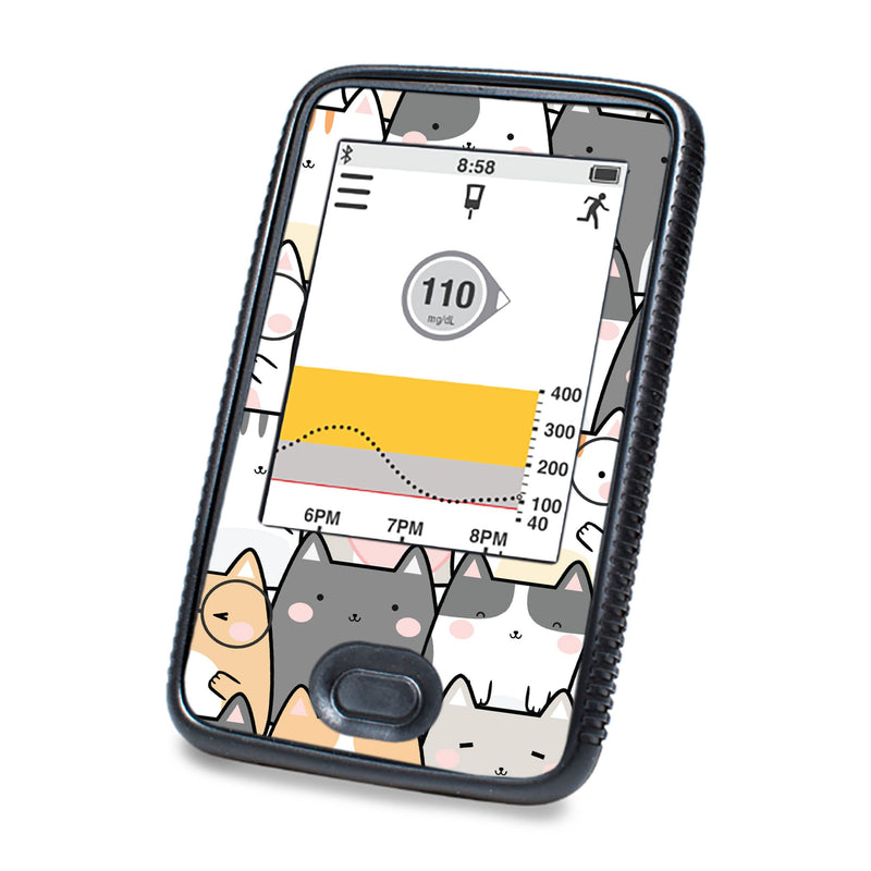 Peelz Kitty Cartoon DEXCOM G6 Touchscreen Receiver Peelz/Stickers