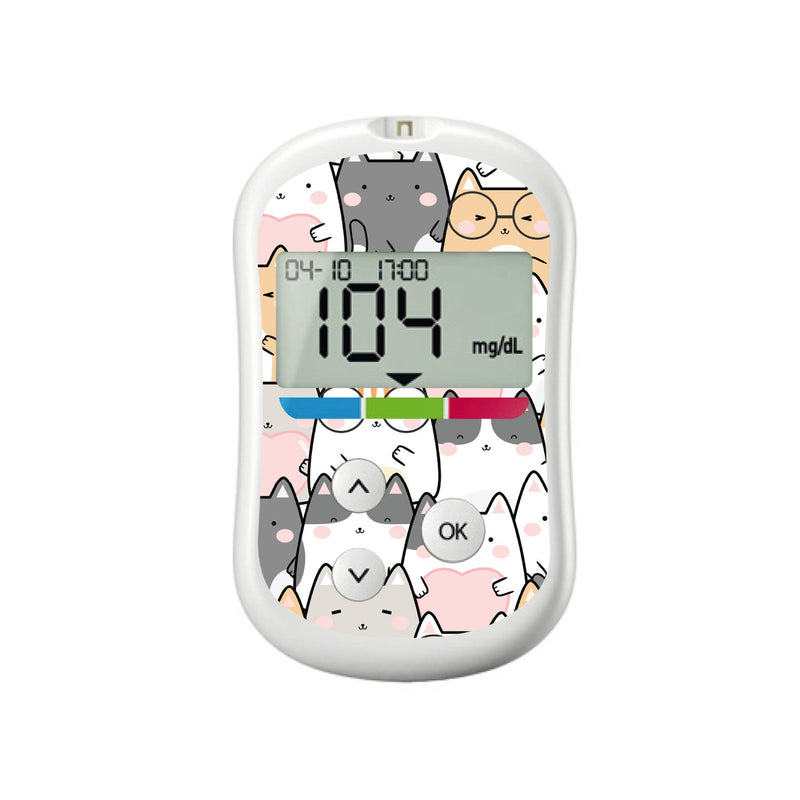 Peelz Kitty Cartoon OneTouch Verio Flex Glucometer Peelz/Stickers