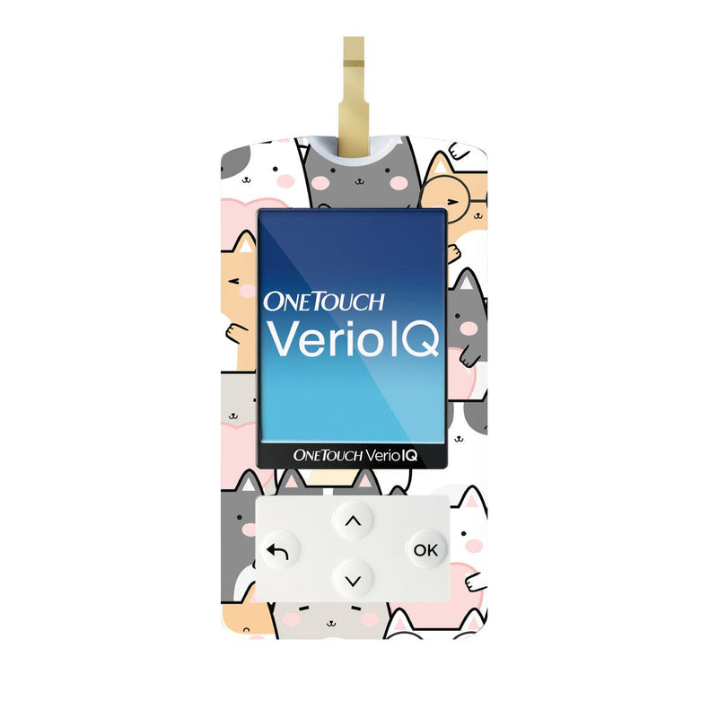 Peelz Kitty Cartoon OneTouch Verio IQ Glucometer Peelz/Stickers
