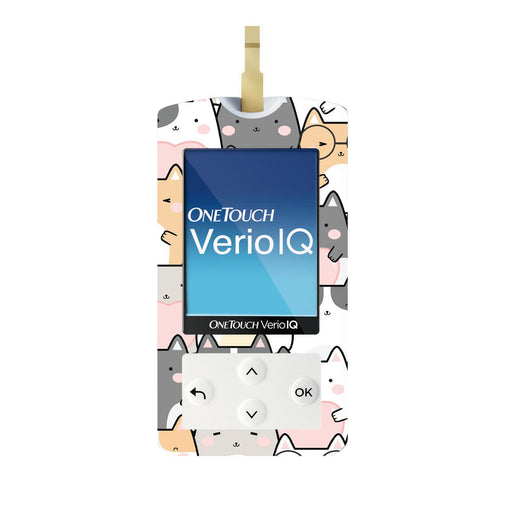 Peelz Kitty Cartoon OneTouch Verio IQ Glucometer Peelz/Stickers