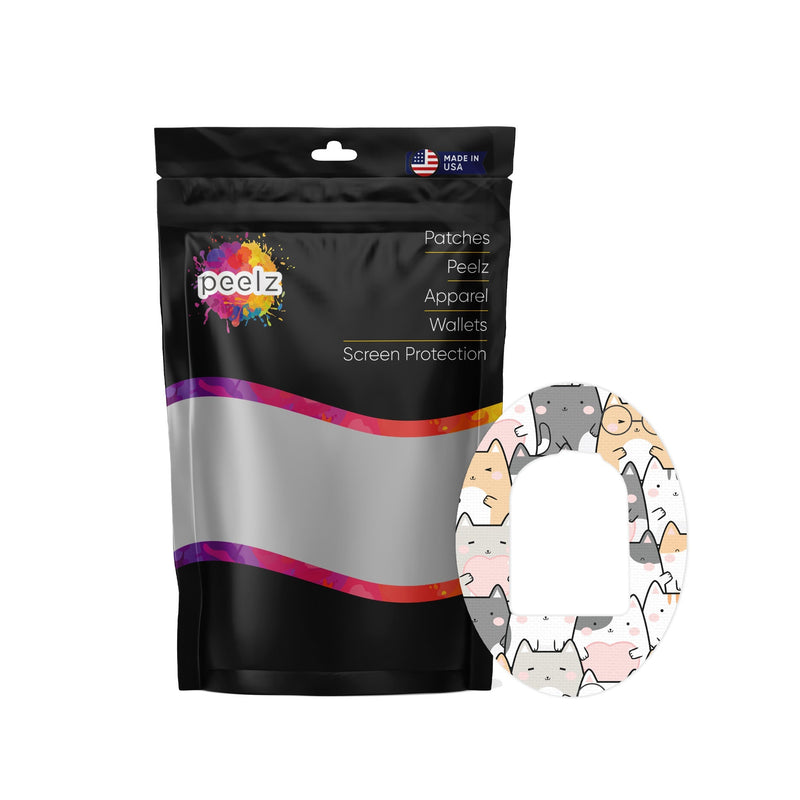 Peelz Kitty Cartoon Pod Patch Tape - Pump Peelz Patch Medical Tape