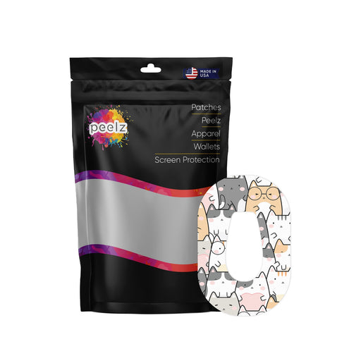 Peelz Kitty Cartoon Dexcom G6 Patch Tape - Pump Peelz Patch Medical Tape