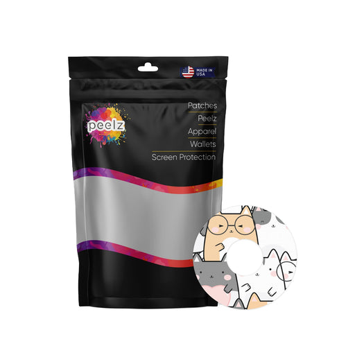 Peelz Kitty Cartoon Patch Tape Designed for the FreeStyle Libre 3 Plus & Lingo Patch Medical Tape