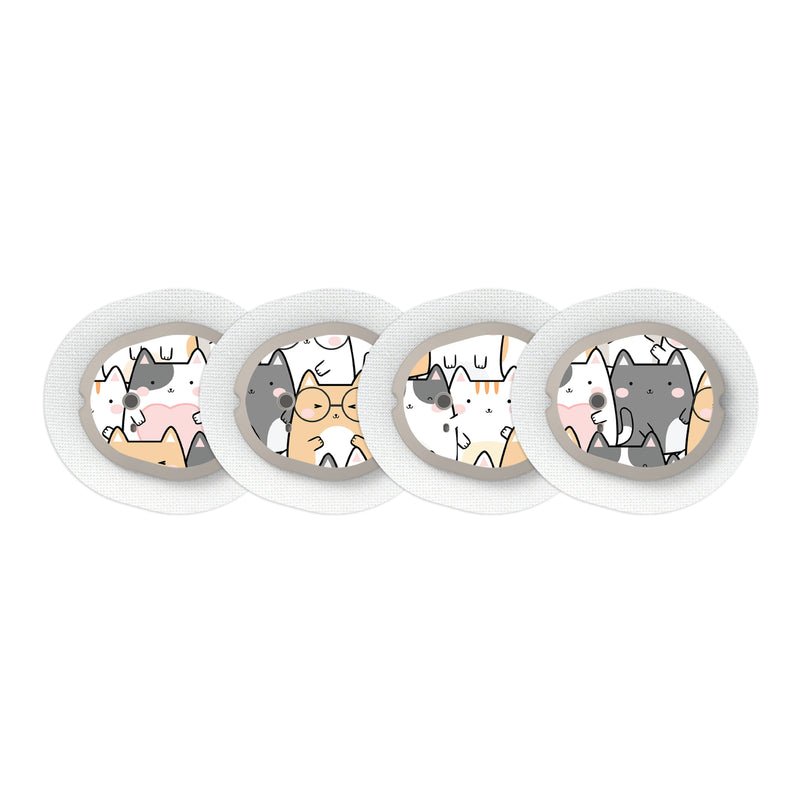 Peelz Kitty Cartoon for the DEXCOM G7 and Stelo Transmitter Peelz/Stickers