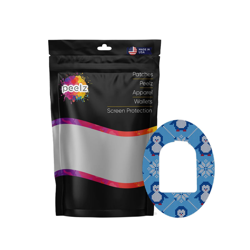 Peelz Knitted Penguins Pod Patch Tape - Pump Peelz Patch Medical Tape