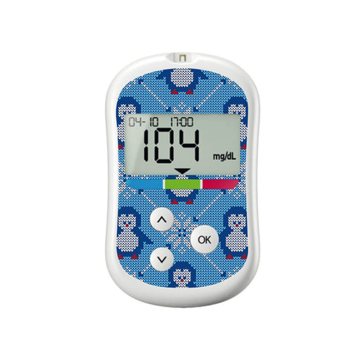 Peelz Knitted Penguins for OneTouch Verio Flex Glucometer Peelz/Stickers