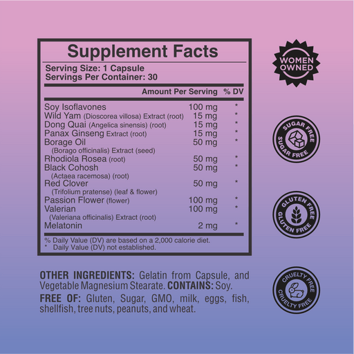 Suplementos Laura Posada by The Brand Atelier Knockout Menopause PM | Alivio Natural para Sudores Nocturnos, Ansiedad y un Sueño Reparador