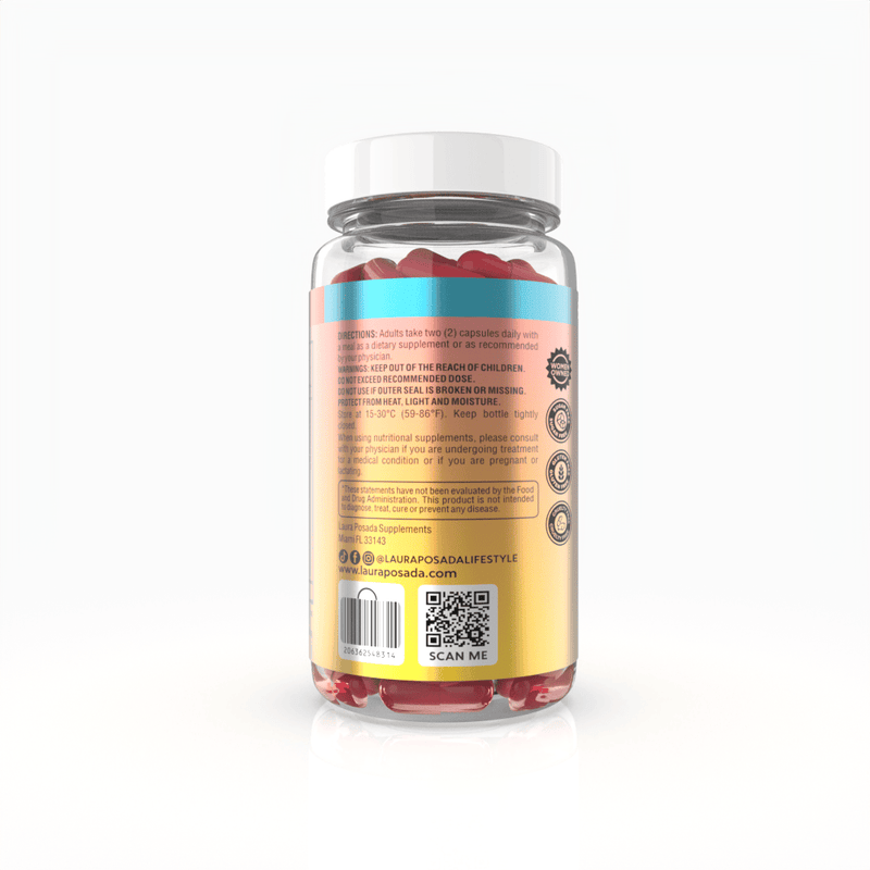 Suplementos Laura Posada by The Brand Atelier Knockout Menopause AM | Apoyo Natural para Energía, Enfoque, Cambios de Humor, Sofocos