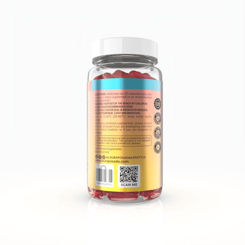 Suplementos Laura Posada by The Brand Atelier Knockout Menopause AM | Apoyo Natural para Energía, Enfoque, Cambios de Humor, Sofocos