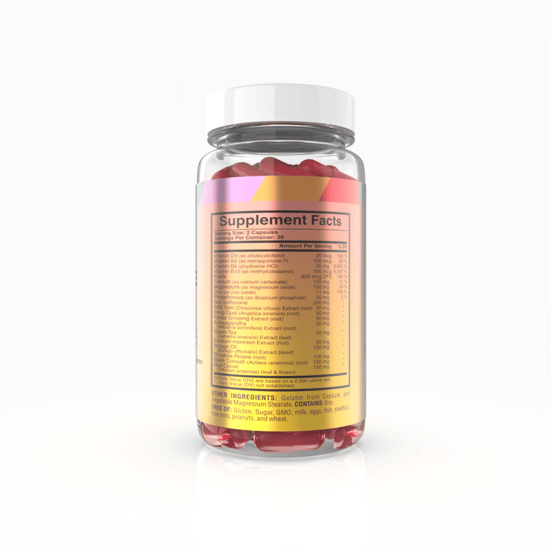 Suplementos Laura Posada by The Brand Atelier Knockout Menopause AM | Apoyo Natural para Energía, Enfoque, Cambios de Humor, Sofocos