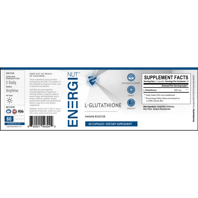 Energi Nutrition L-Glutathione Supplement