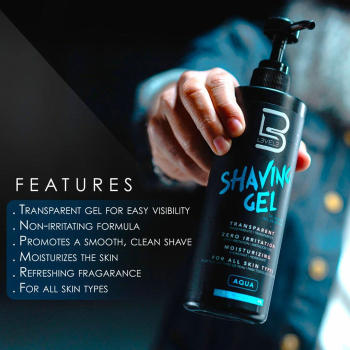 Level 3 Ultra Clear Shaving Gel - Aqua