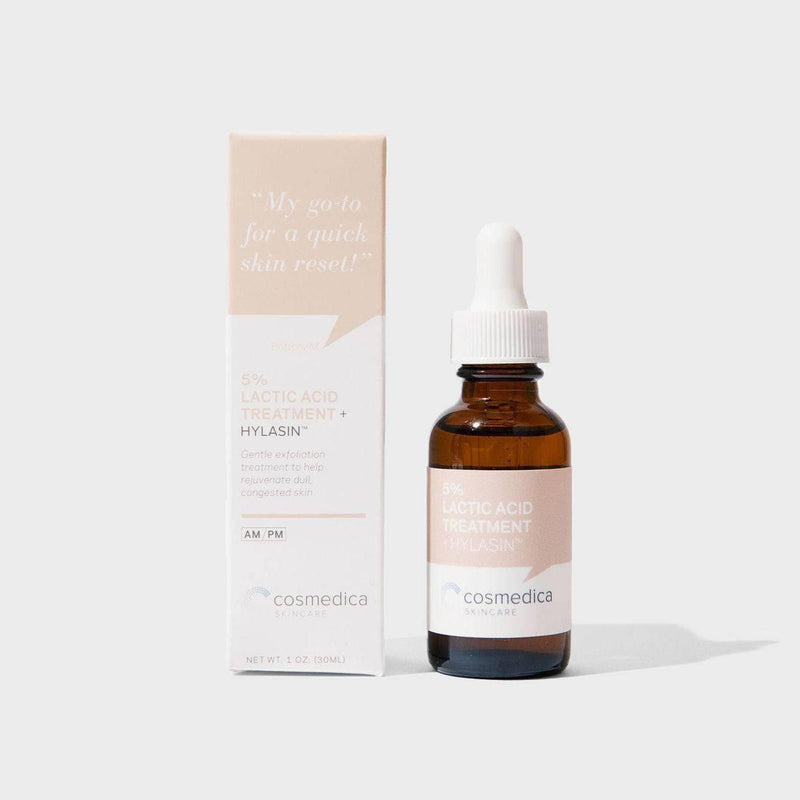 Cosmedica Skincare 5% Lactic Acid Treatment + Hylasyn Serum