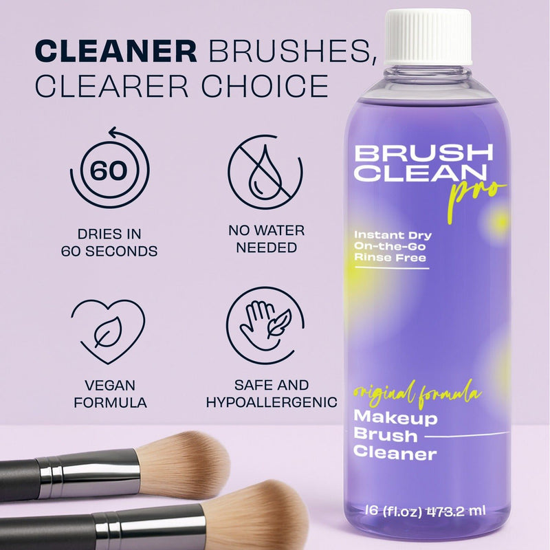 Brush Clean Pro Original Lavender Makeup Brush Cleaner 16 oz Thistle
