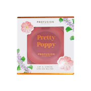 Profusion Cosmetics Petal Perfect | Pretty Poppy Lip & Cheek Cream Blush Face