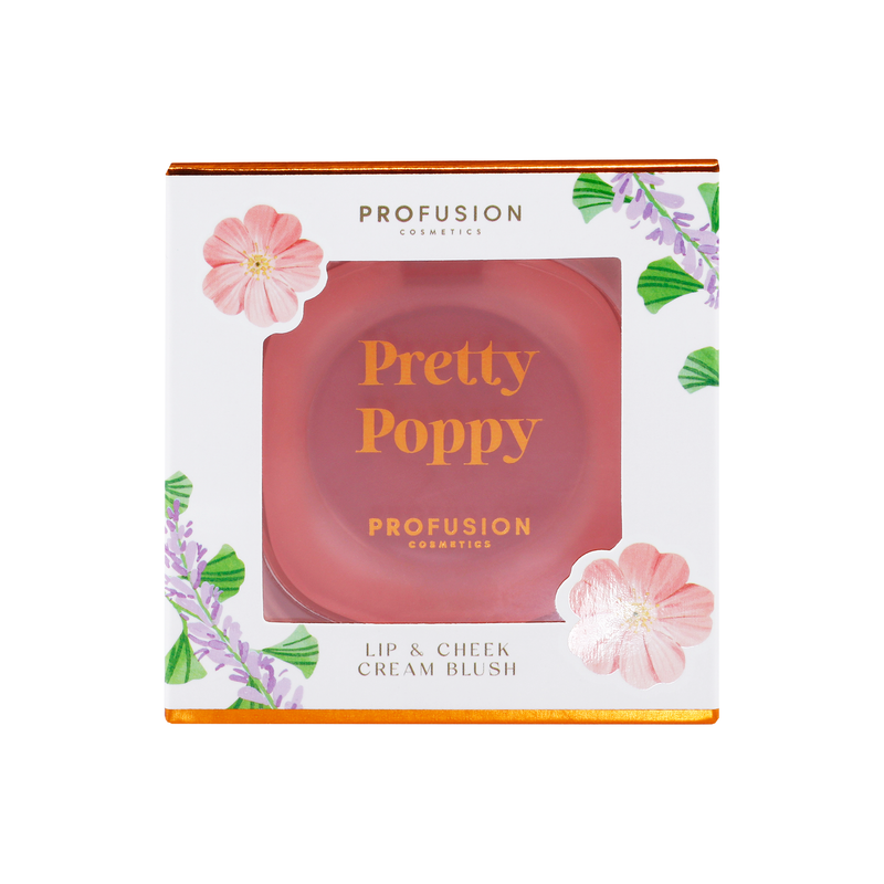 Profusion Cosmetics Petal Perfect | Pretty Poppy Lip & Cheek Cream Blush Face