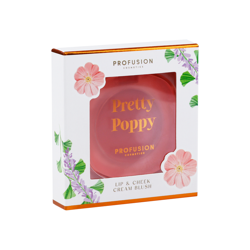 Profusion Cosmetics Petal Perfect | Pretty Poppy Lip & Cheek Cream Blush Face
