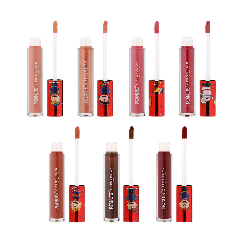 Profusion Cosmetics Peanuts Holiday | The Joy of Giving 7PC Lip Gloss Set Lip