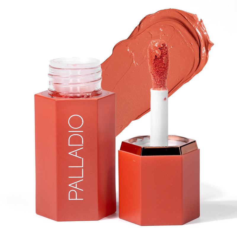 Palladio LIQUID BLUSH Blush & Lip Makeup White Smoke Sunny Coral - LIB01