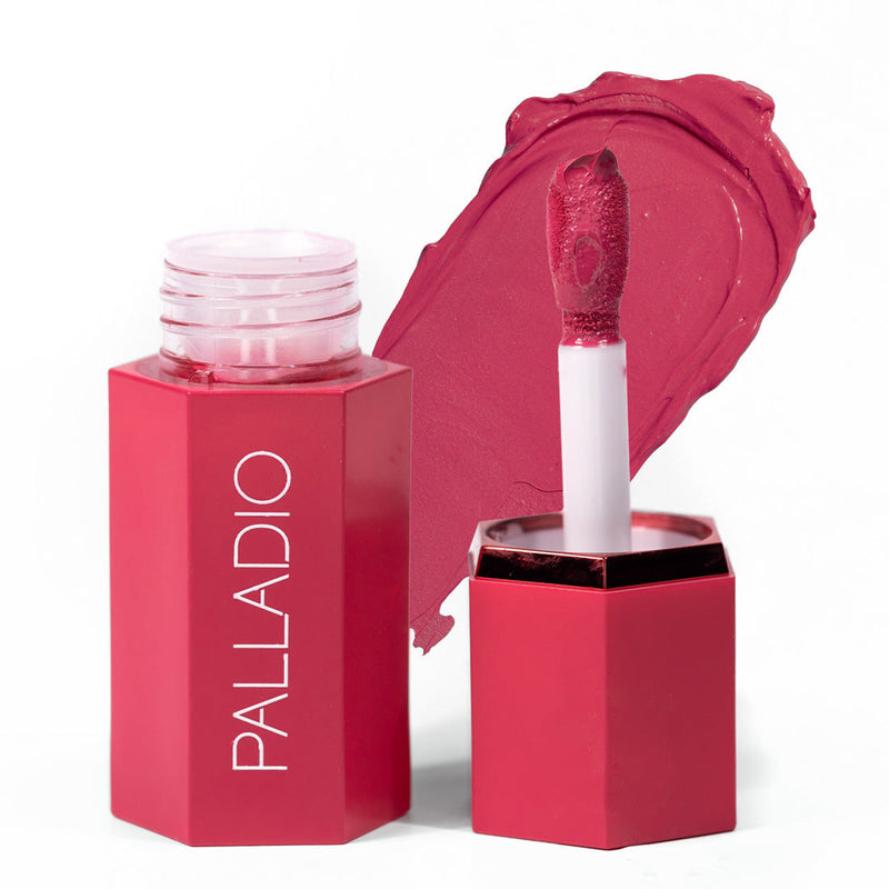 Palladio LIQUID BLUSH Blush & Lip Makeup White Smoke Deep Fuchsia - LIB06