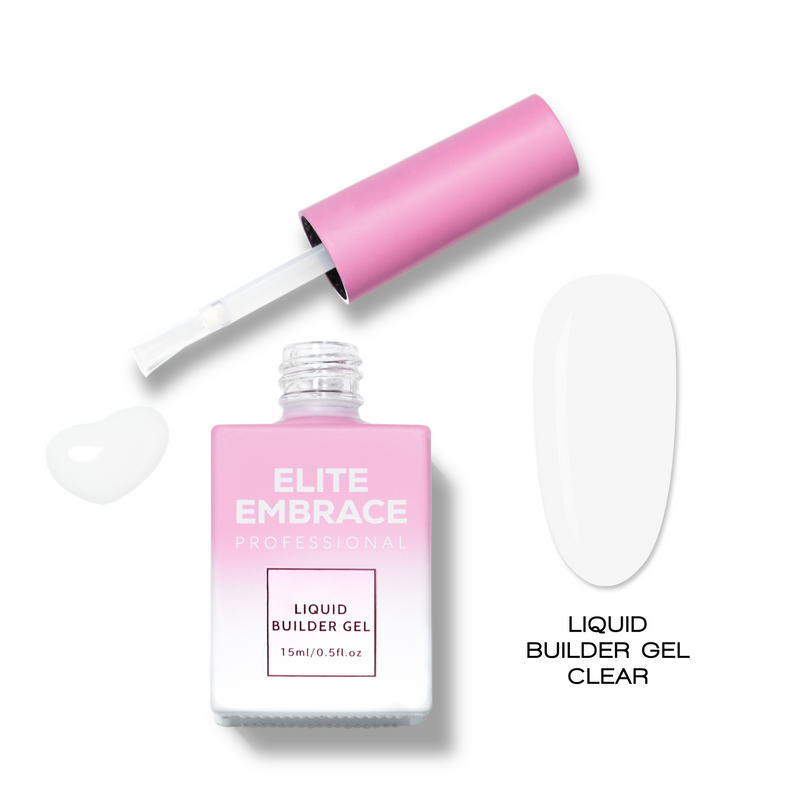 nbmsupply ELITE EMBRACE Professional  Liquid Builder Gel Clear 15ml ELBGC0015