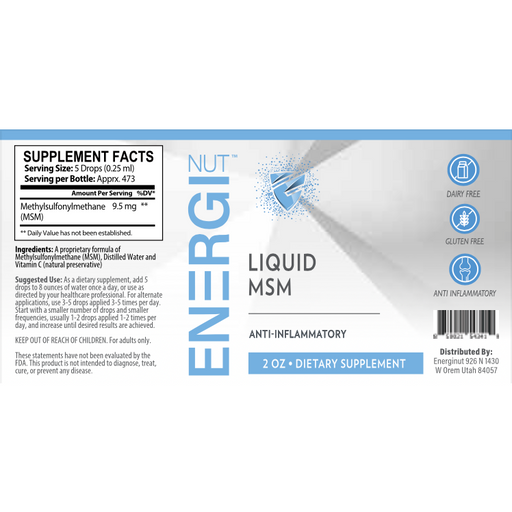Energi Nutrition - Liquid MSM - 2oz